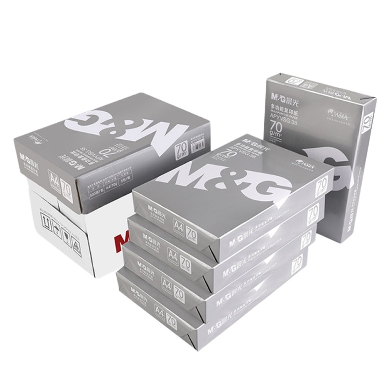 晨光(M&G) 银晨光A4纸打印复印纸70g 纯木浆 整箱五包装2500张APYVSG38