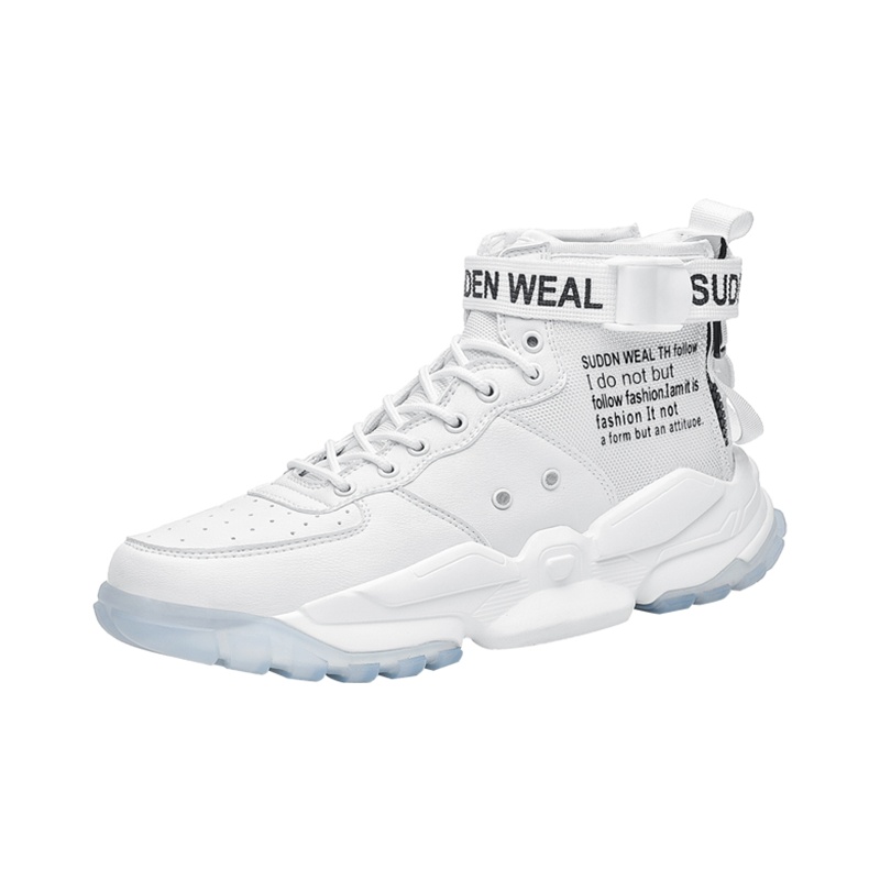 微笑先生百搭ins潮2019新款韩版潮流运动休闲复古潮鞋白鞋子