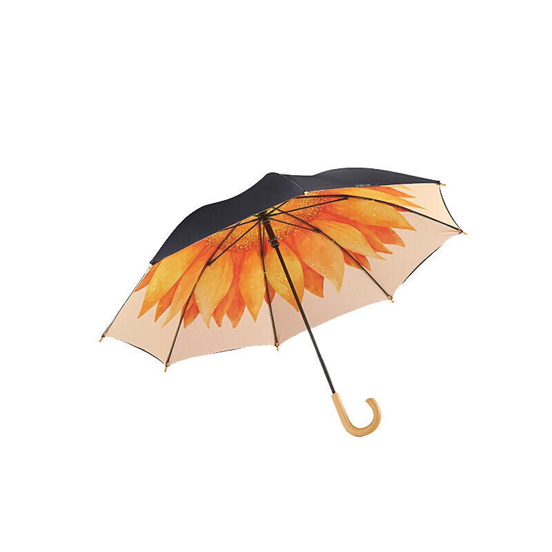 蕉下小黑伞女防晒双层公主宝宝焦下小学生卡通半焦下自动轻便小雨伞儿童伞