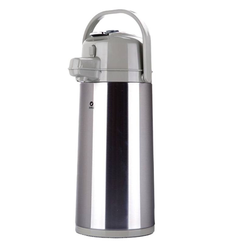 清水(SHIMIZU)不锈钢保温瓶玻璃内胆气压壶保温壶热水瓶气压暖壶SM-3172 2200ml砂光[SXNH]