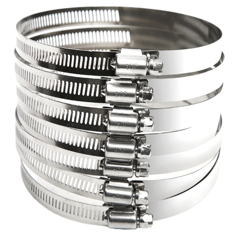 304不锈钢手柄喉箍 直径10-16mm 8只装