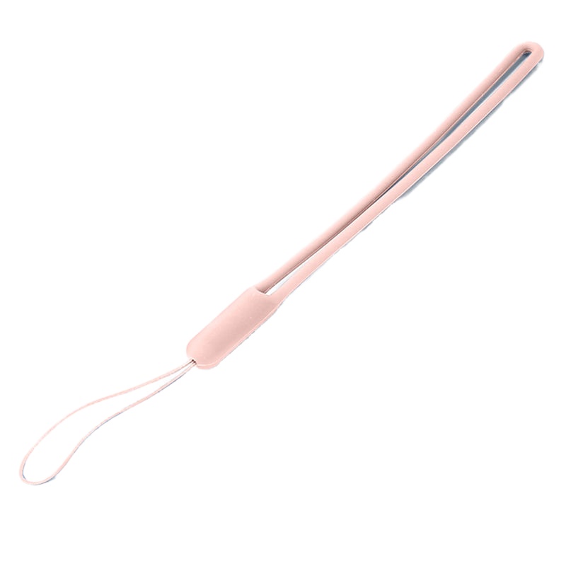 手机挂绳液态硅胶手绳挂脖挂绳手机链U盘水杯挂绳短款手腕男女款 砂岩粉 短款(手绳)