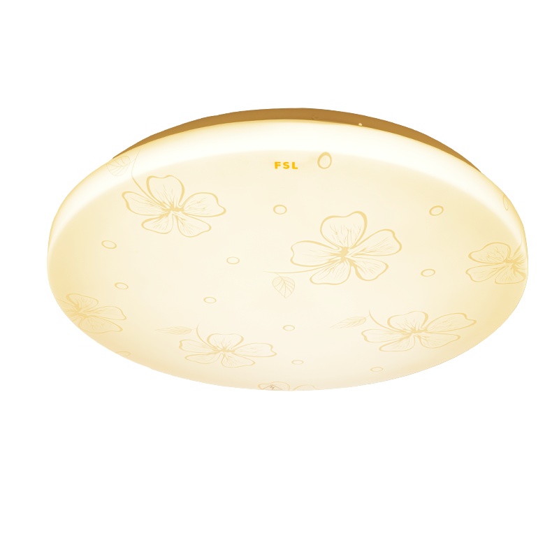 FSL佛山照明 LED吸顶灯三色调光简约现代20办公客厅书房餐厅卧室圆形亚克力灯饰