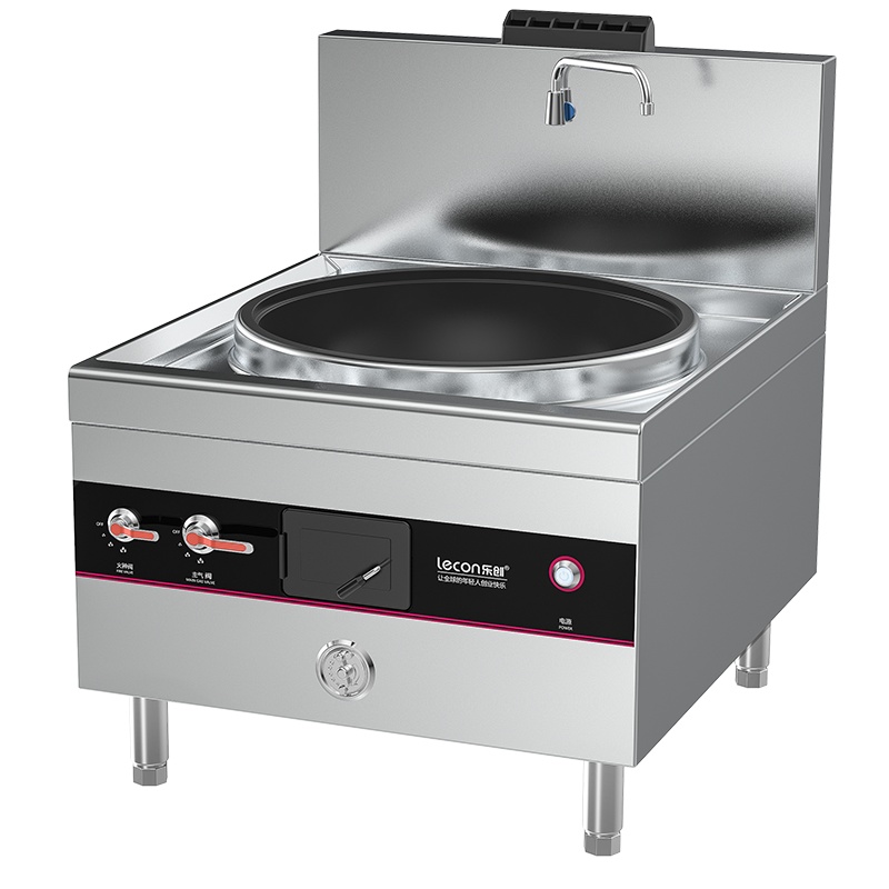 乐创(Lecon)商用煤气灶单头大锅灶 天然液化气甲烷可选 800型酒店饭堂工程 LC-J-DD80