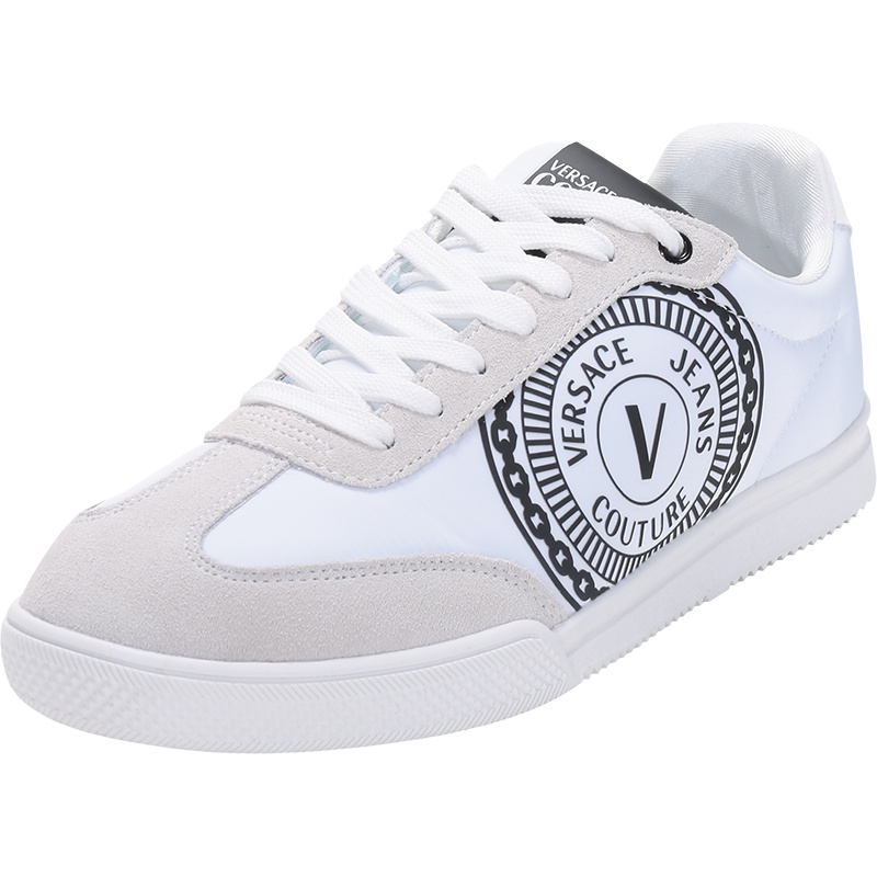 VERSACE JEANS COUTURE 范思哲 男士 织物/绒面革系带休闲运动鞋板鞋E0YWASO2 71942