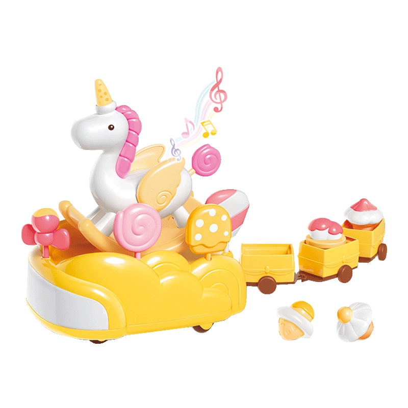 小鸣星冰淇淋巡游花车900-22仿真小推车过家家场景男孩女孩玩具