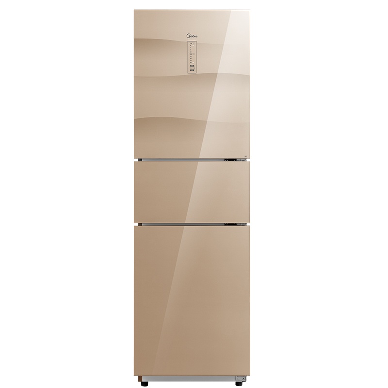 [二手][99新]美的(Midea)BCD-226WTGPM(E)格调金冰箱三门226L一级变频新风冷净味玻璃面板多电冰箱