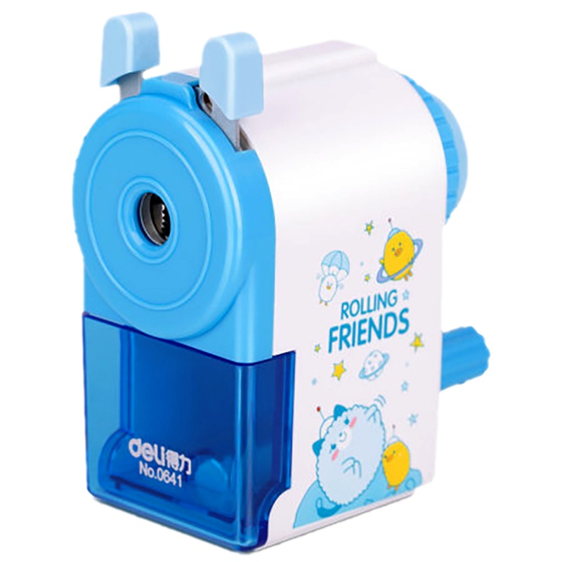 得力0641经典学生削笔机/铅笔削笔器/卷笔刀/转笔刀 蓝色