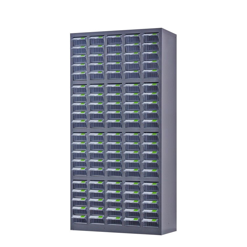 震海 100抽无门零件柜透明小号抽屉五金配件收纳柜零配件收纳柜螺丝元件盒样品物料柜零件柜