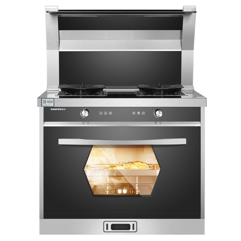 帅丰(SANFER)2019U6-9B蒸箱集成灶侧吸下排油烟机燃气灶