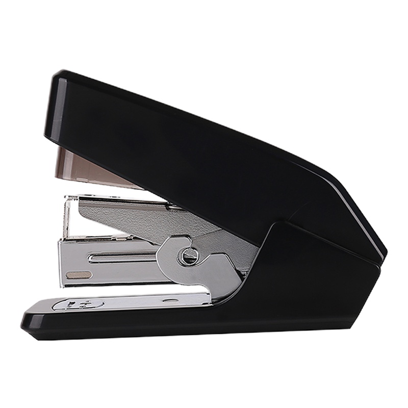 得力(deli) 省力订书机 0466 黑色 适配钉型号24/6(12#)或26/6 单台装