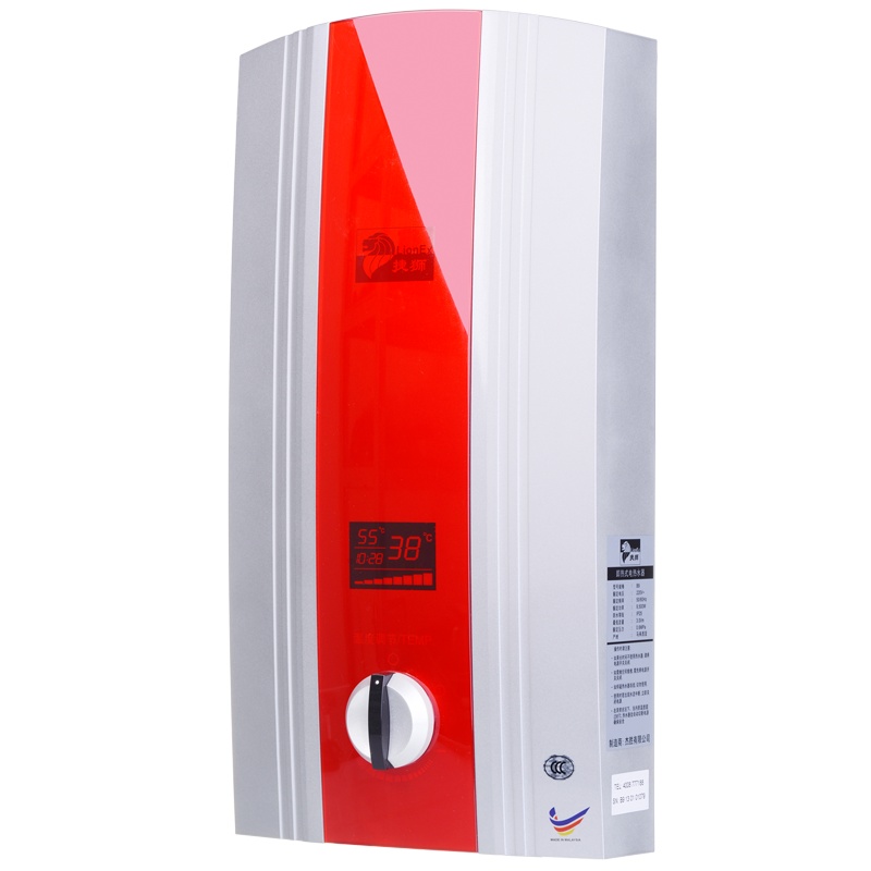 [进口]捷狮B9L 即热式电热水器洗澡淋浴变频恒温家用卫生间 商用过水热淋浴小型快速热洗澡机免储水9500W 大水量