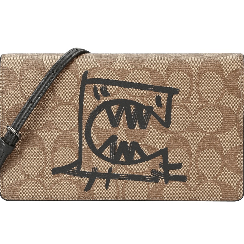 COACH\蔻驰 20新款 女士斜挎包单肩包 涂鸦织物F9944