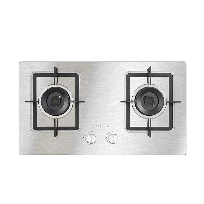 Fardior/法迪欧燃气灶JZY-2G15不锈钢台嵌两用液化气灶具家用燃气灶确认收货后联系客服送高端锅具赠品