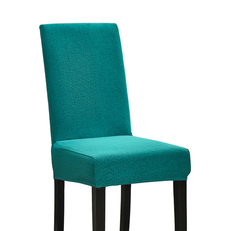 办公室餐厅四季通用高弹力纯色一体泡泡纱椅套 桌布椅套 弹力座套 定制