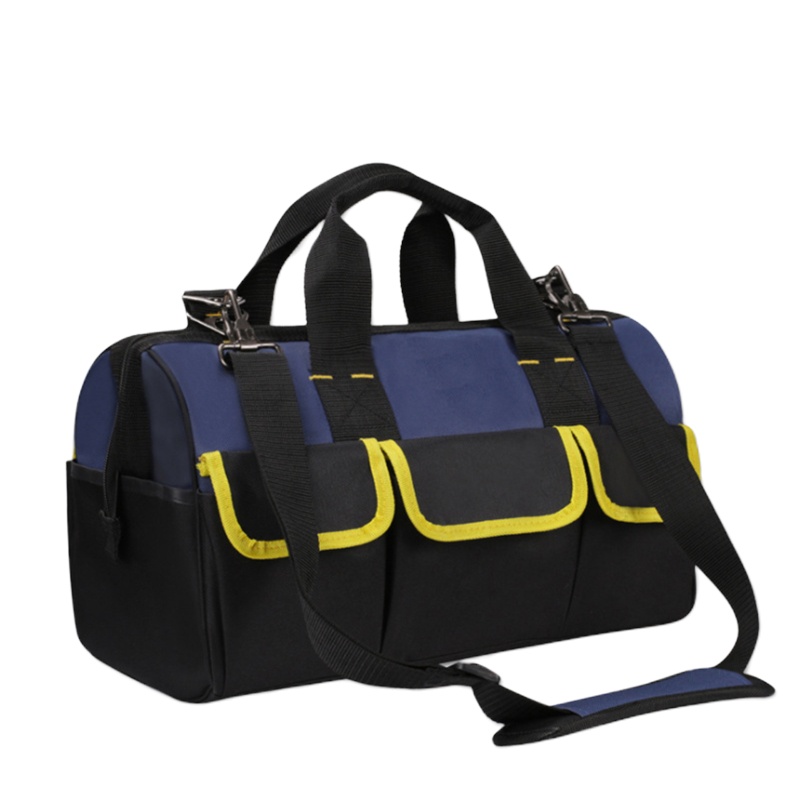 单肩电工维修工具包10409 16寸蓝黑升级款