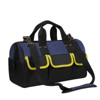 单肩电工维修工具包10409 16寸蓝黑升级款