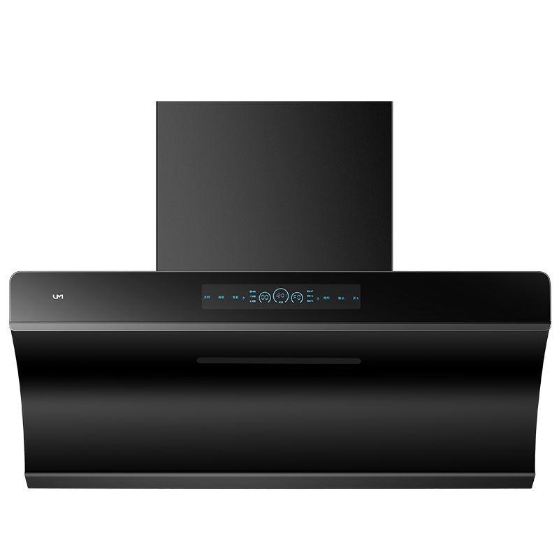 优盟(UM)UC186+ZJ001HA侧吸抽油烟机燃气灶烟灶套装27立方大吸力烟灶套装钢化玻璃灶具-天然气