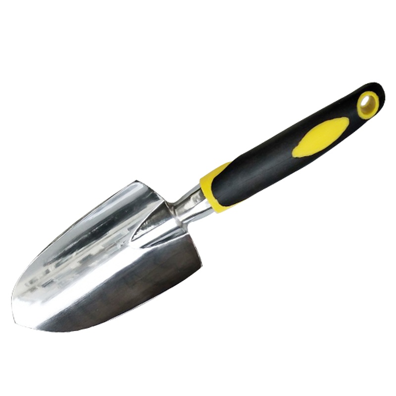 海斯迪克 HKW-142 园艺工具 铝合金清洁铲 铝合金多功能工具 铝合金铲(宽) 硅胶双色手柄 花园铲子铁铲