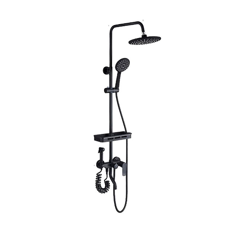 帝宏黑色淋浴花洒套装全铜洗澡卫浴沐浴淋浴器家用淋雨花洒喷头套装