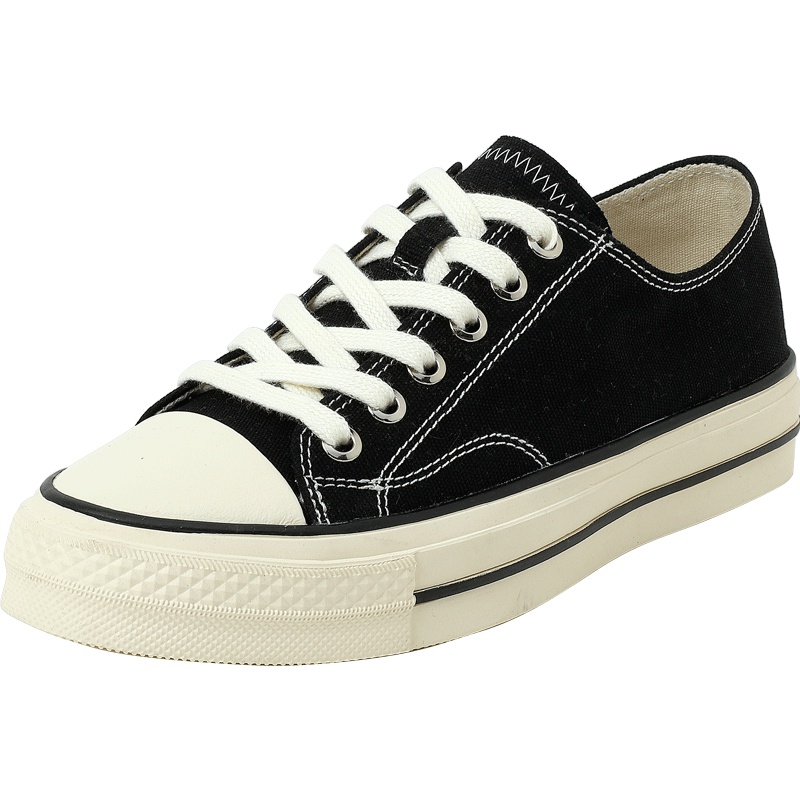 百田森新款圆头厚底小白鞋韩版百搭系带板鞋休闲鞋女