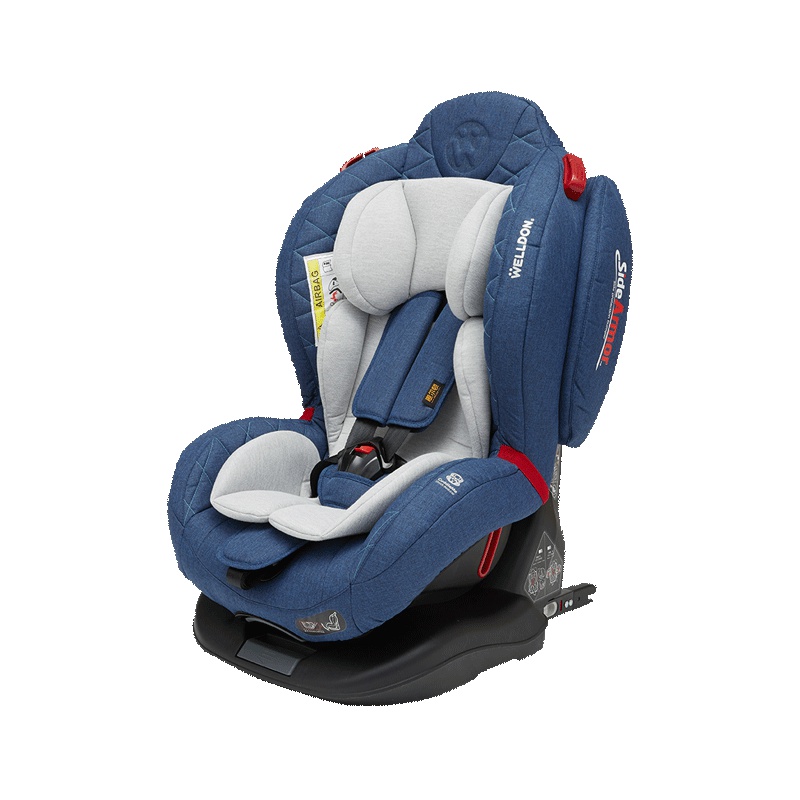 Welldon惠尔顿儿童安全座椅汽车用车载宝宝婴儿0-6岁isofix坐椅探索家星际蓝