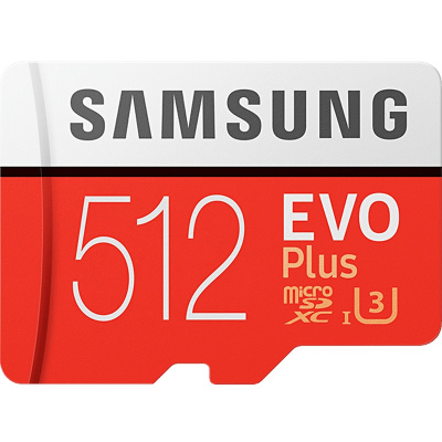 三星(SAMSUNG) microSD存储卡 512GB 读取100MB/s 4K 高性能 Switch 无人机 TF卡