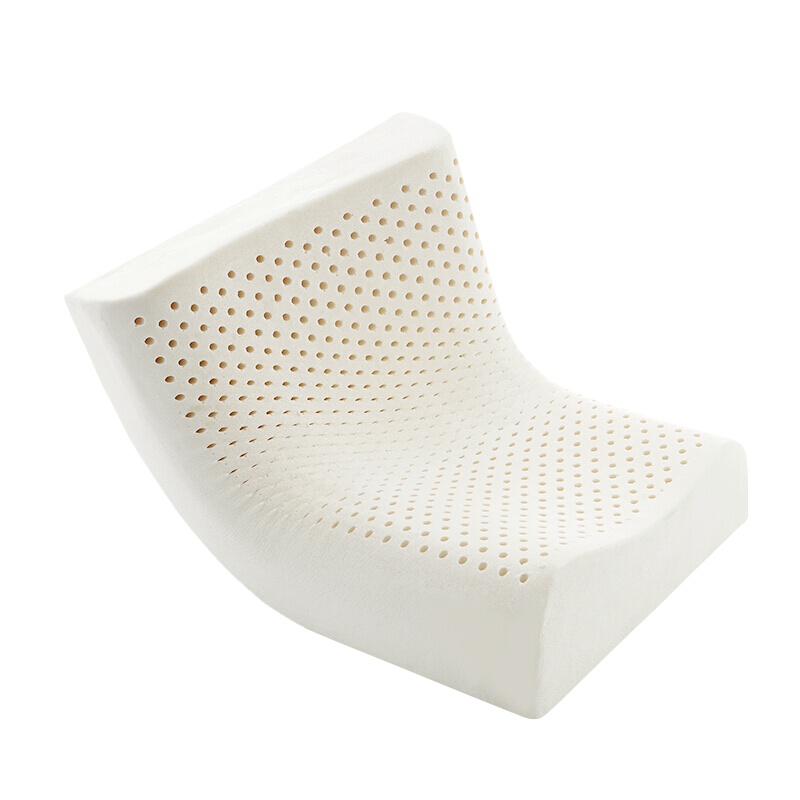 沃荷(KnowHow)泰国进口天然乳胶成人防螨护颈波浪曲线枕芯乳胶枕头