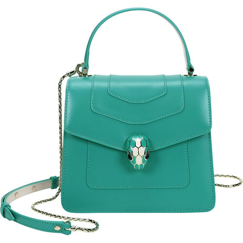 BVLGARI 宝格丽 女士SERPENTI FOREVER系列牛皮蛇头扣手提单肩斜挎包 288772