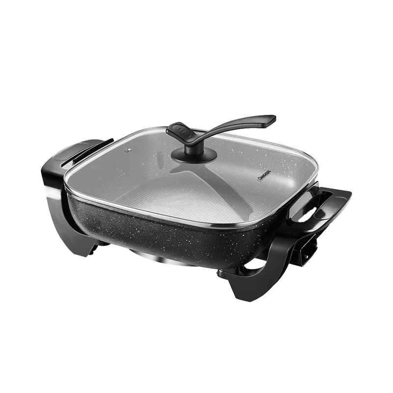 长虹(CHANGHONG)电火锅CHG-50C07 麦饭石多功能电热锅炒锅煎锅 家用学生宿舍电煮锅不粘锅 5升