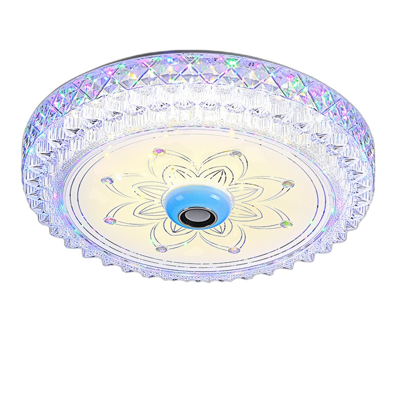 LED简约音乐卧室灯现代蓝牙吸顶灯浪漫婚房灯饰创意房间客厅灯具