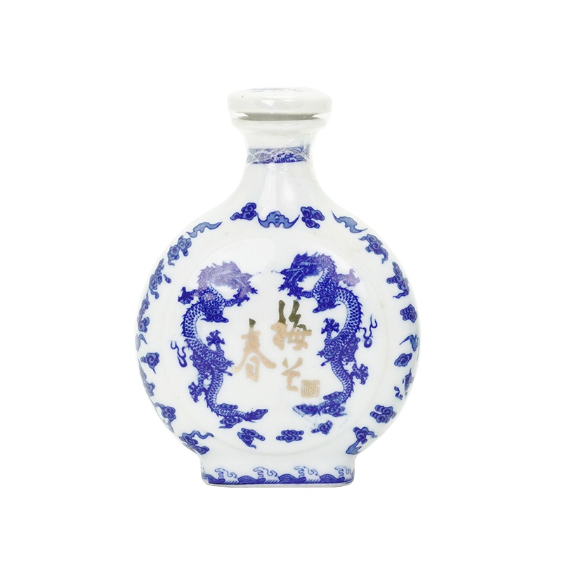 梅兰春 42度小扁龙 100ml 单瓶装 小瓶装 芝麻香型 白酒 中华老字号 光瓶裸瓶迷你瓶装酒