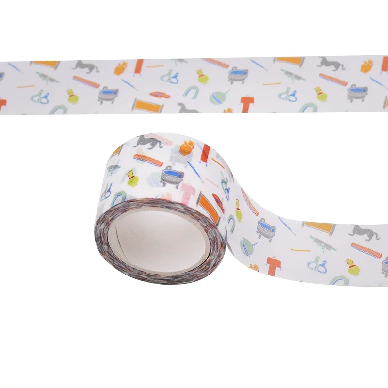 国家宝藏 文创文物图案 复古手帐胶带 - 可爱