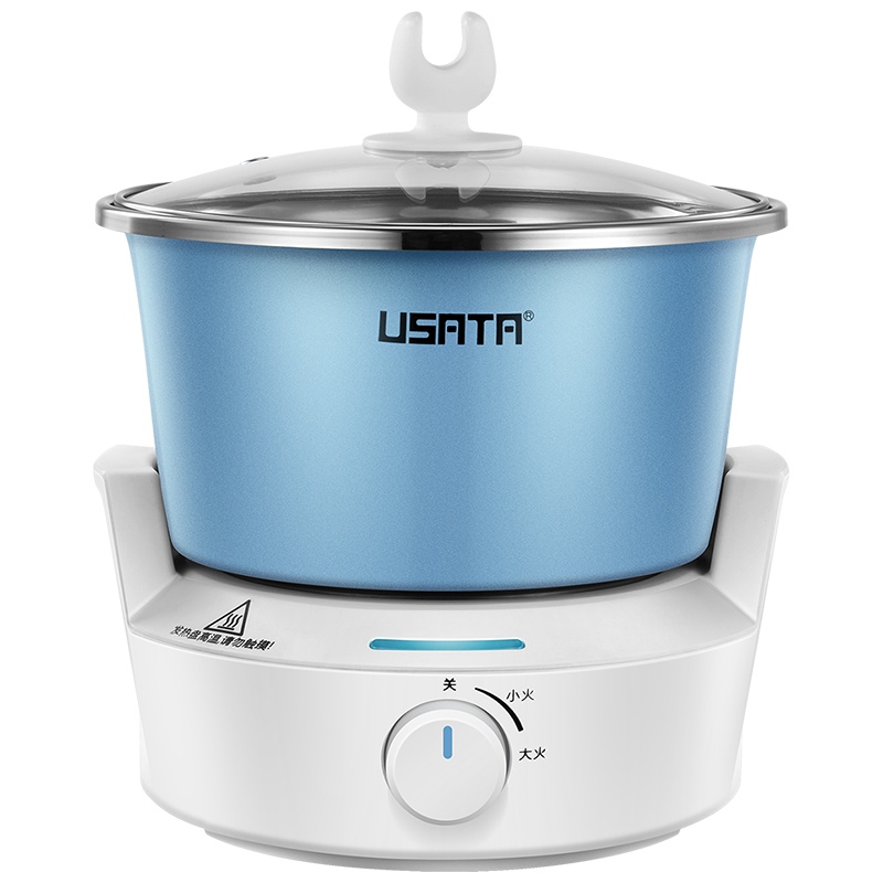 御尚堂(USATA) DZG12(01) 电煮锅多功能家用学生宿舍锅迷你电锅煮面锅煎锅火锅
