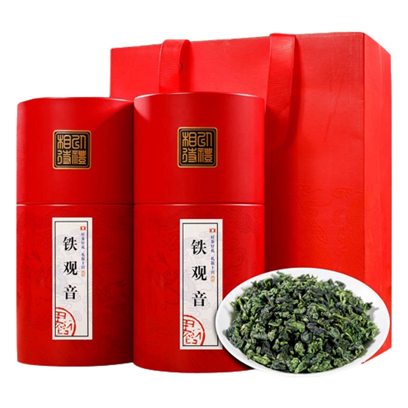 源御露(Yuan Yu Lu) 安溪浓香型铁观音A4号其韵兰香乌龙茶花香铁观音礼罐装以礼相待2罐共500g