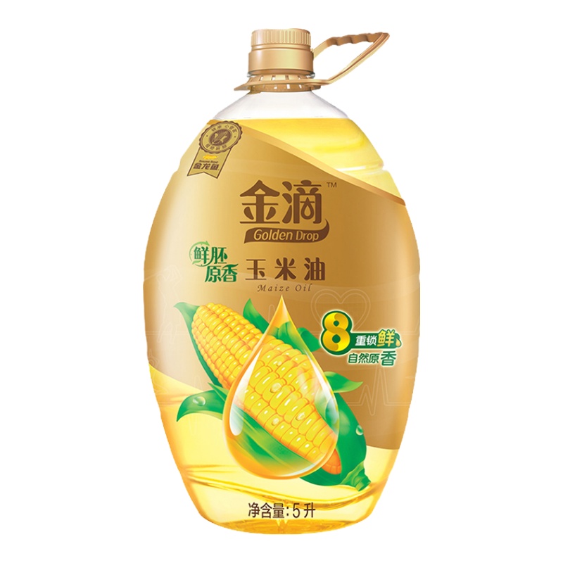 金龙鱼金滴鲜胚玉米油5L 食用油清淡