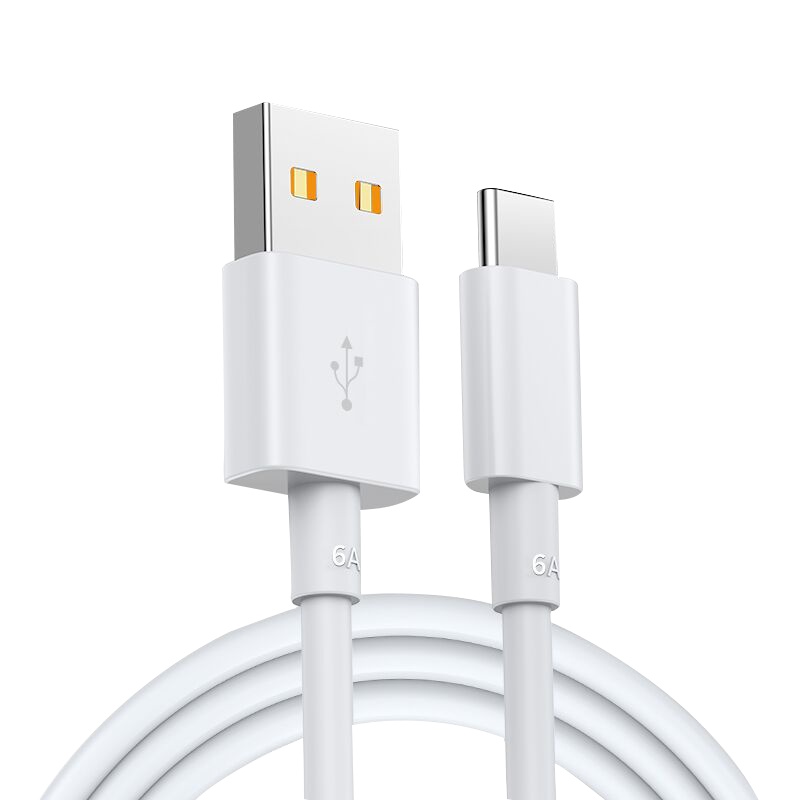 塔菲克(TAFIQ)适用华为充电器超级快充头手机5A数据线华为快充线1M6A/象牙白〖6A快充线〗2条