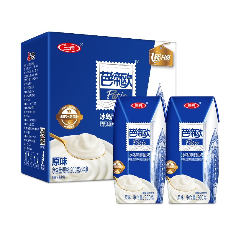 三元 冰岛式酸奶200g*24盒(新老包装随机发货)