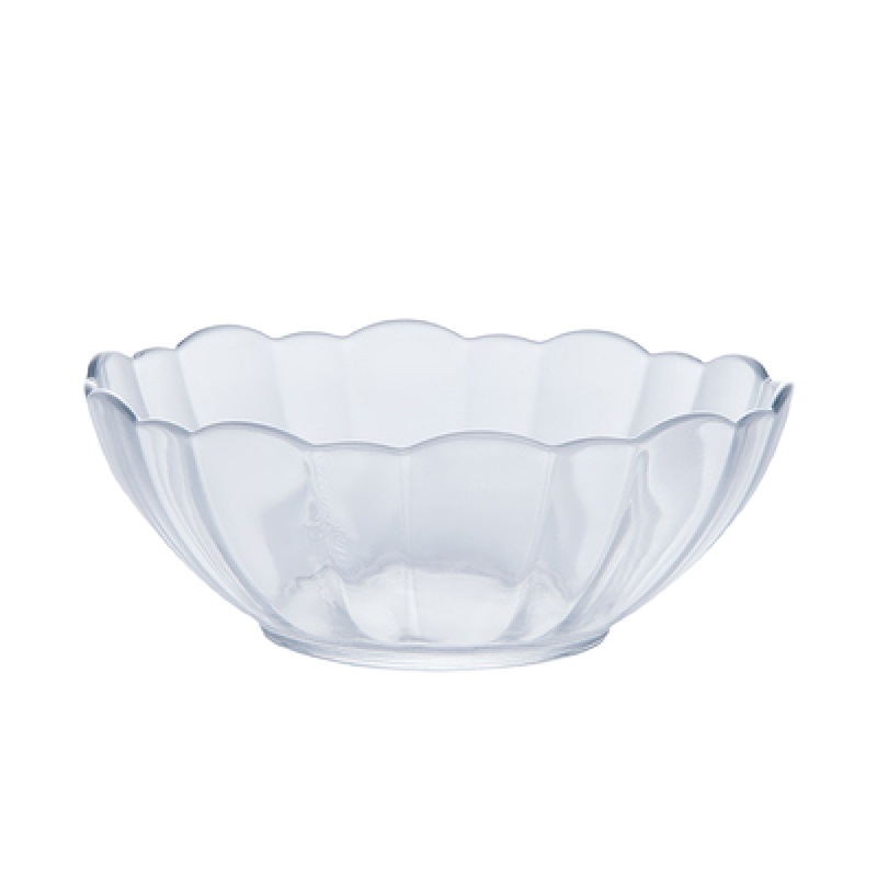 时光旧巷透明玻璃碗家用甜品水果沙拉碗大号耐热汤碗创意吃饭小餐具泡面碗 六寸