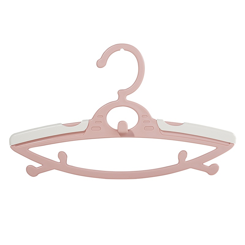 babycare婴儿衣架 新生儿宝宝家用晾晒衣架小孩儿童伸缩小衣架 10个装 暮色粉 4310