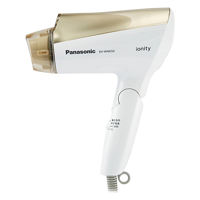 松下(Panasonic) 电吹风机家用负离子滋润养发1600W大功率速干吹风筒 EH-WNE5D 快干风嘴+扩散风嘴