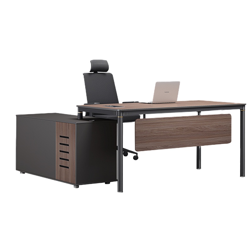 鑫金虎 办公桌椅组合简约办公室老板单人主管桌商用总裁经理大班台1.6米