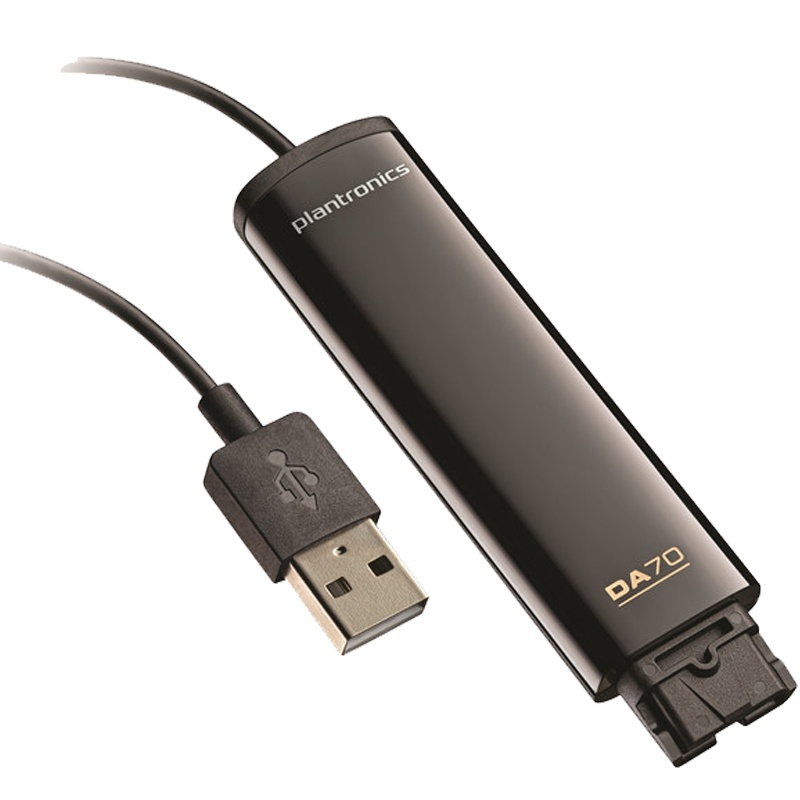 缤特力(Plantronics)DA70 USB音频处理器 适配器 QD转接线 耳机配件