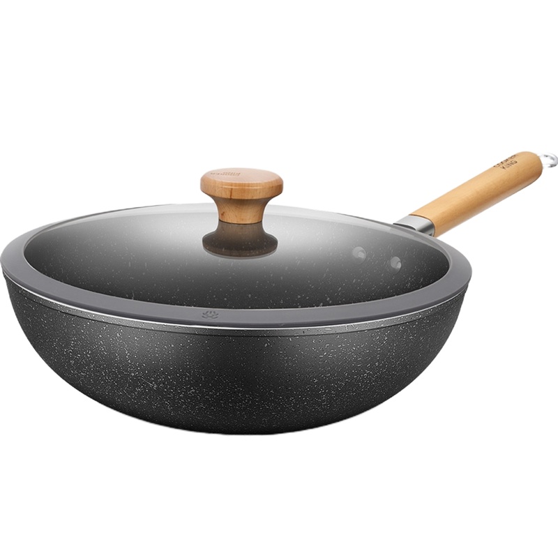 炊大皇(COOKER KING) 炒锅 DZAI32HF 韩釜炒锅不粘锅平底锅炒锅 32CM口径