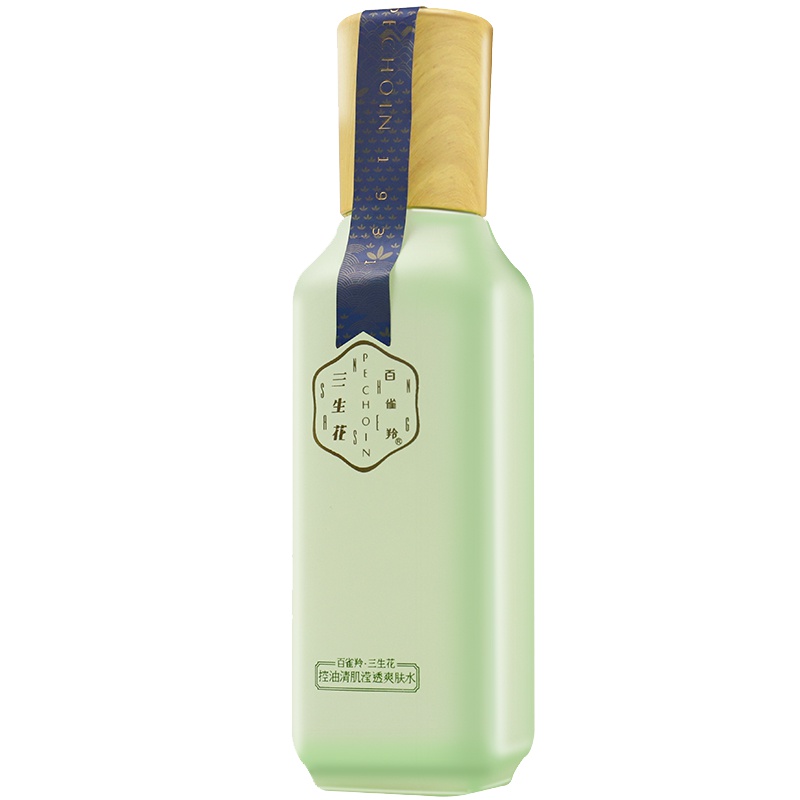 百雀羚爽肤水 三生花控油清肌滢透爽肤水100ml 清爽控油平衡保湿补水女油性肤质
