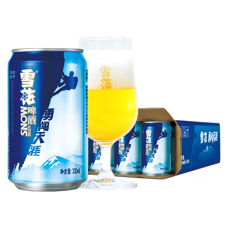 雪花啤酒(Snowbeer)勇闯天涯330ml*24听 整箱装