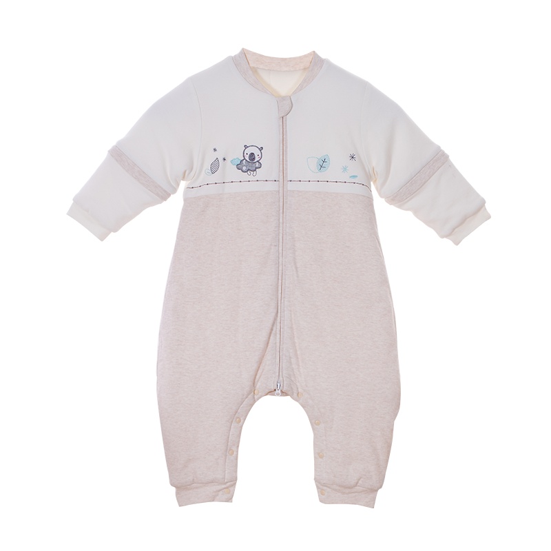 俩个宝宝婴儿睡袋宝宝秋冬四季通用款纯棉春秋夹棉儿童防踢被神器