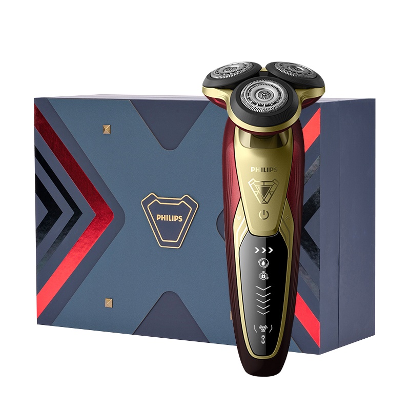 飞利浦(Philips)电动剃须刀MVL9998/78BP漫威钢铁侠礼盒 全身水洗 多效理容