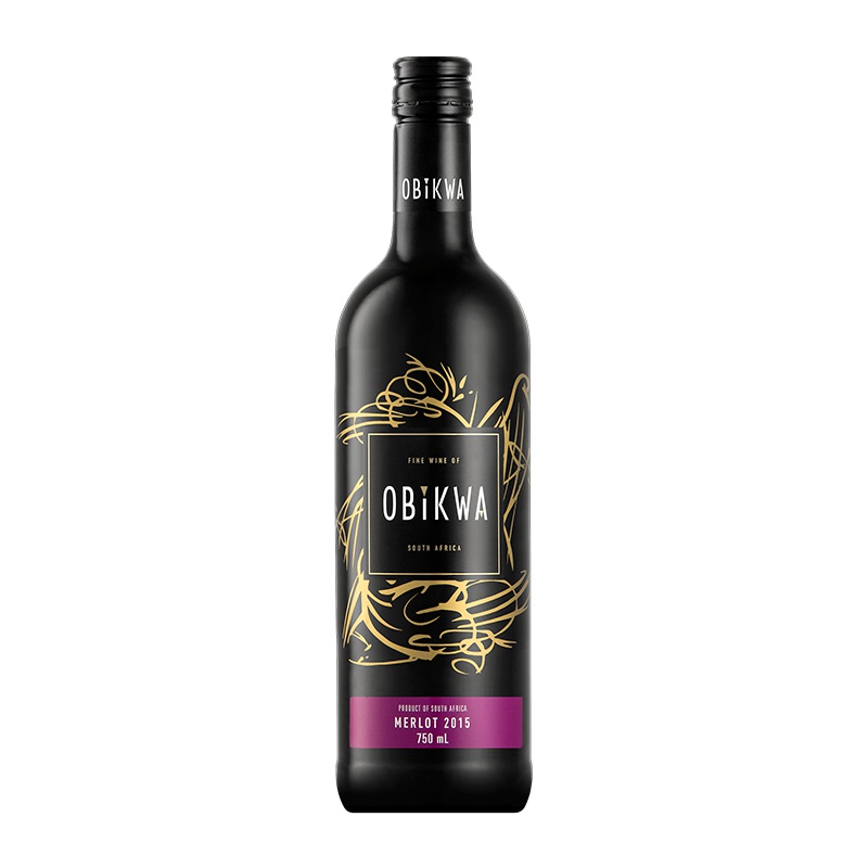 南非原瓶进口 奥卡瓦梅洛红葡萄酒 Obikwa - Merlot 干红葡萄酒 单支装750ml