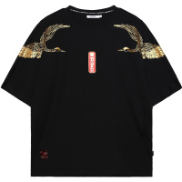 Paul Frank/大嘴猴 夏季圆领短袖T恤男宽松潮流经典时尚 PFCTE212595M